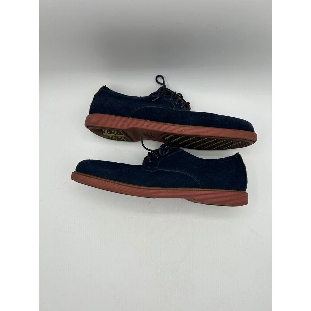Florsheim Oxford Shoes Mens 7 Blue Suede Plain Toe Comfortech Derby Casual